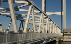 Aerial view of the bridge